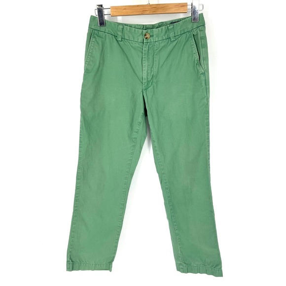 Vineyard Vines Slim Fit‎ Breaker Pants Mens Size 30x30 Chino Golf Green Pockets - Picture 1 of 9